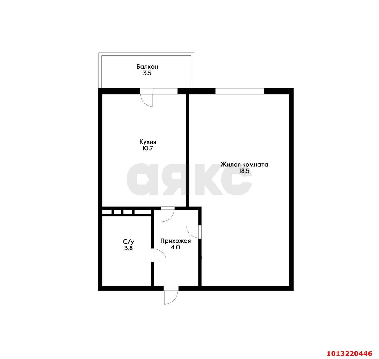 Фото №3: 1-комнатная квартира 41 м² - Краснодар, Гидростроителей, ул. Гидростроителей, 59/2