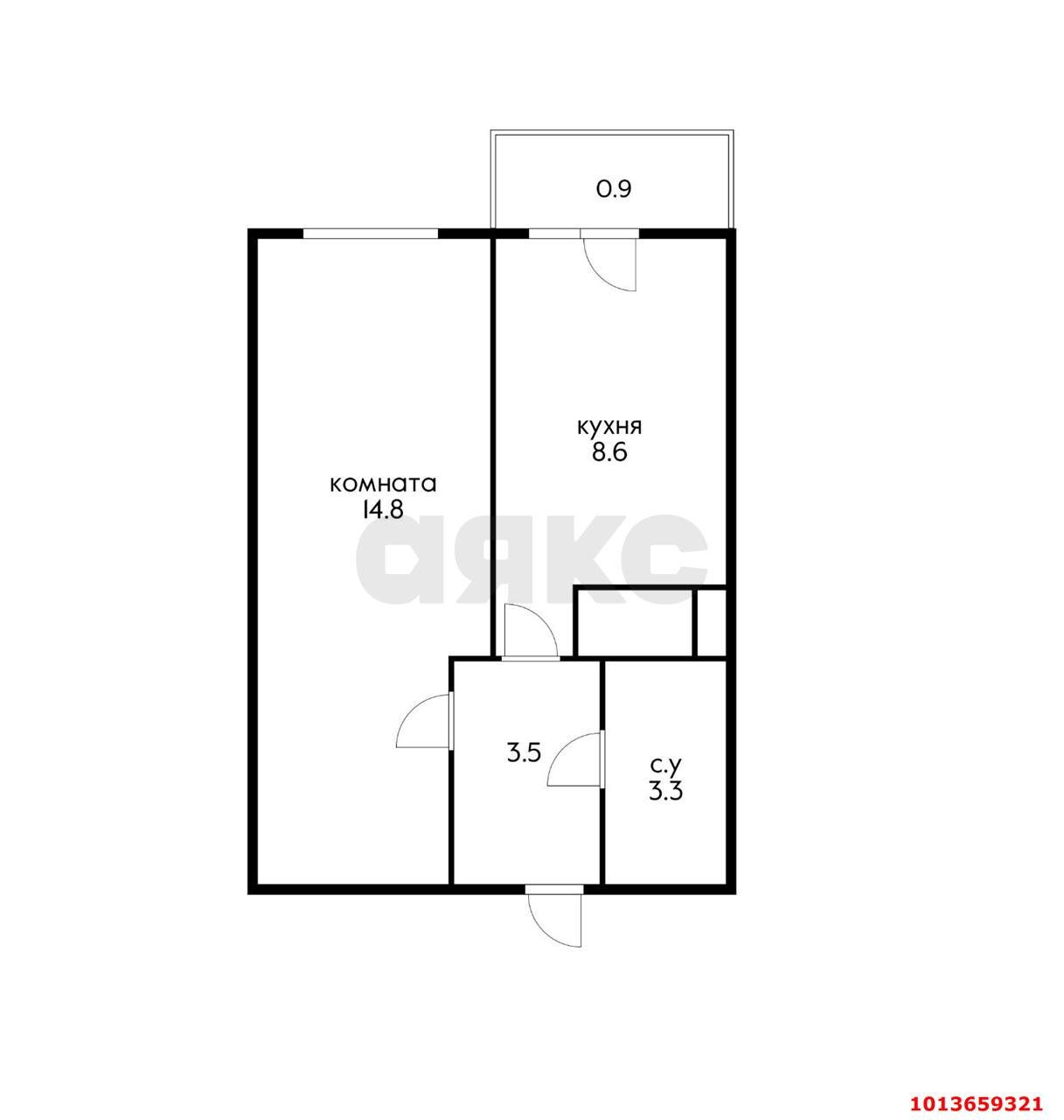 Фото №5: 1-комнатная квартира 31 м² - Краснодар, жилой комплекс Свобода, ул. Домбайская, 55к3