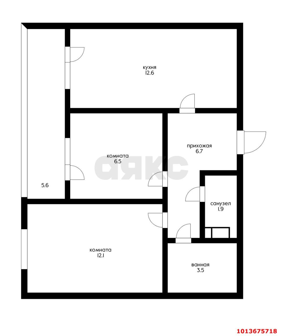 Фото №17: 2-комнатная квартира 53 м² - Краснодар, Парк Победы, ул. Героя Пешкова, 14к1