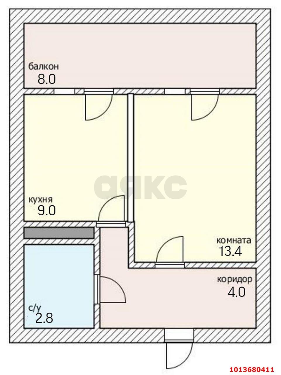 Фото №13: 1-комнатная квартира 33 м² - Краснодар, жилой комплекс Оникс, ул. Российская, 267к2