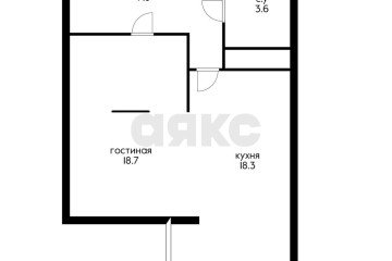 Фото №2: 1-комнатная квартира 43 м² - Краснодар, мкр. жилой комплекс Седьмой Континент, ул. Совхозная, 1к4