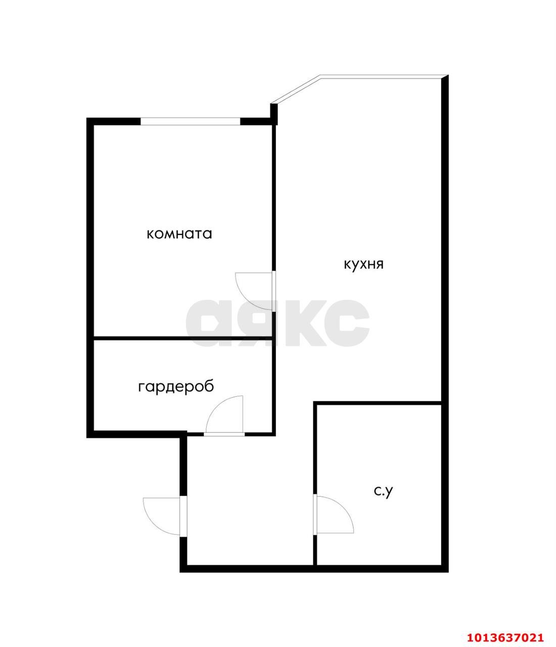 Фото №12: 1-комнатная квартира 44 м² - Краснодар, Достояние, ул. Григория Булгакова, 8