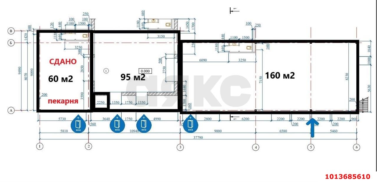 Фото №6: Торговое помещение 527 м² - Краснодар, Хлопчато-бумажный Комбинат, ул. Стасова, 174/3