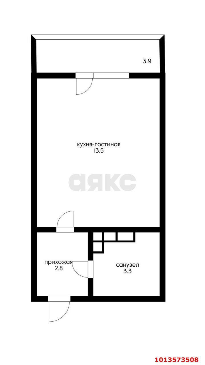 Фото №14: Студия 19 м² - Краснодар, жилой комплекс Победный, ул. Евгении Жигуленко, 13