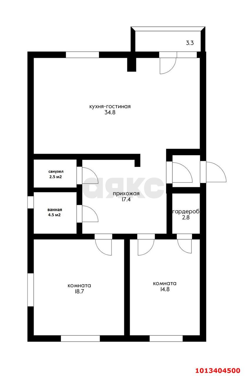 Фото №16: 3-комнатная квартира 97 м² - Краснодар, Черёмушки, ул. Ставропольская, 207/1