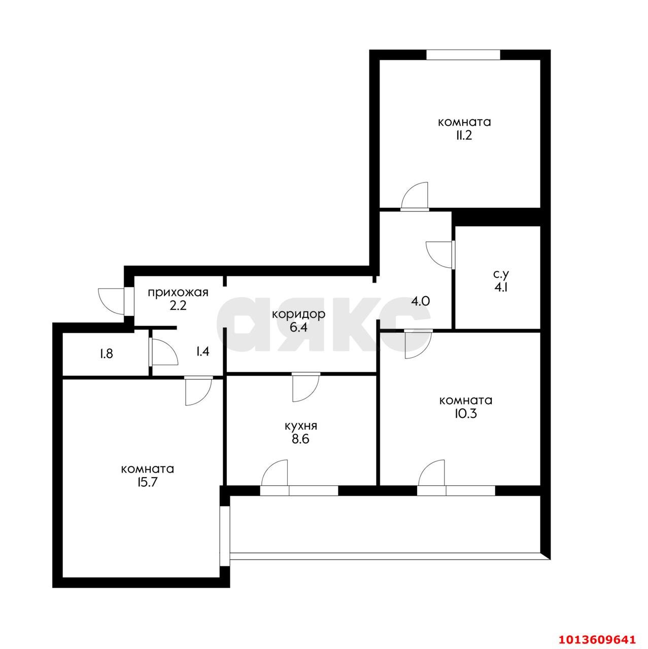 Фото №9: 3-комнатная квартира 65 м² - Краснодар, Дубинка, ул. Ставропольская, 170