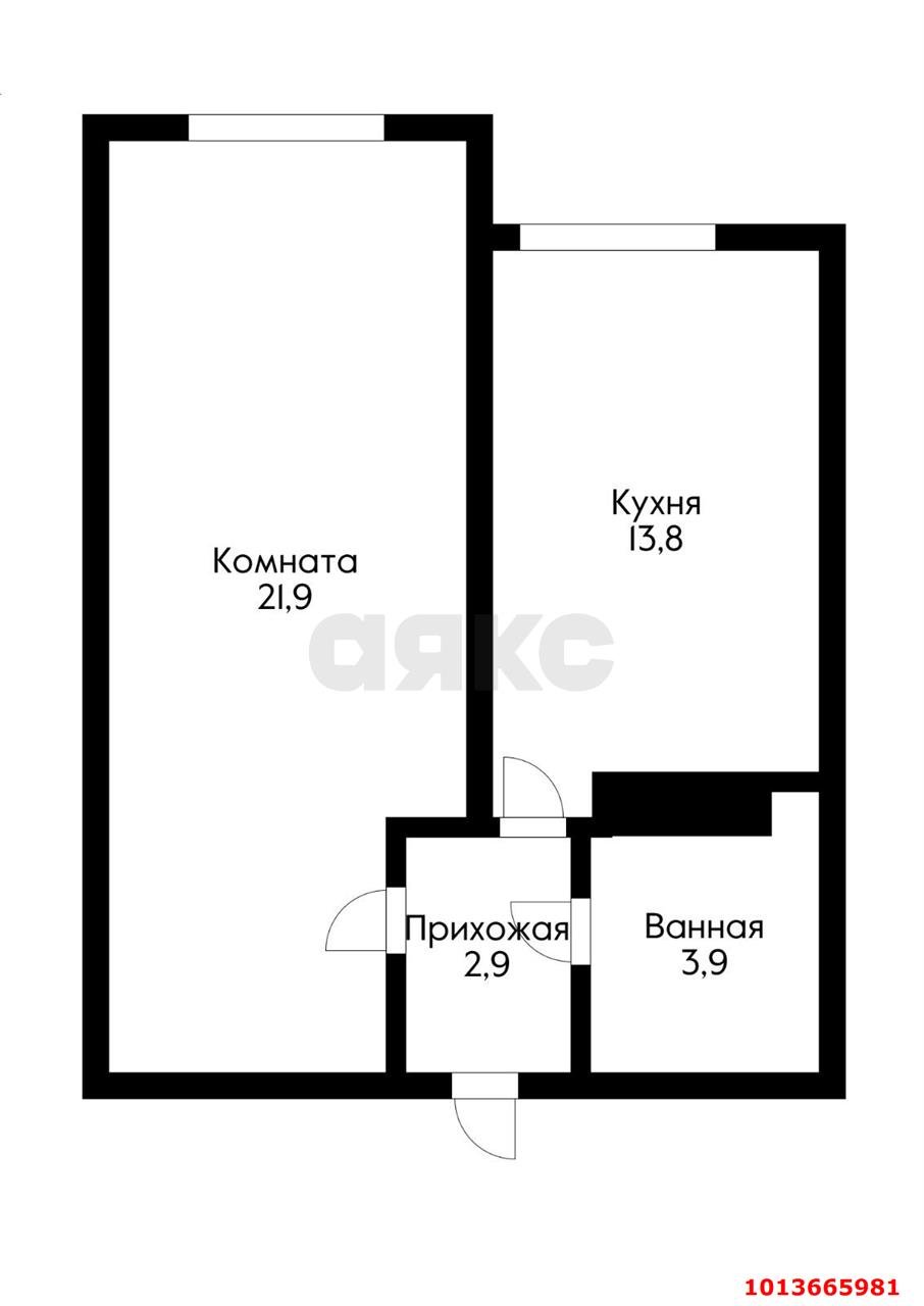 Фото №7: 1-комнатная квартира 42 м² - Новая Адыгея, жилой комплекс Мега-Победа 2, ул. Песочная, 1к5