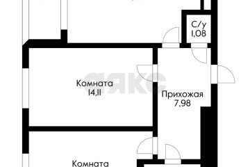 Фото №2: 2-комнатная квартира 62 м² - Знаменский, мкр. Родные Просторы, ул. Природная, 10Бк5