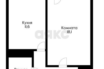 Фото №4: 1-комнатная квартира 44 м² - Краснодар, мкр. жилой комплекс Премьера, ул. Автолюбителей, 1/7к1