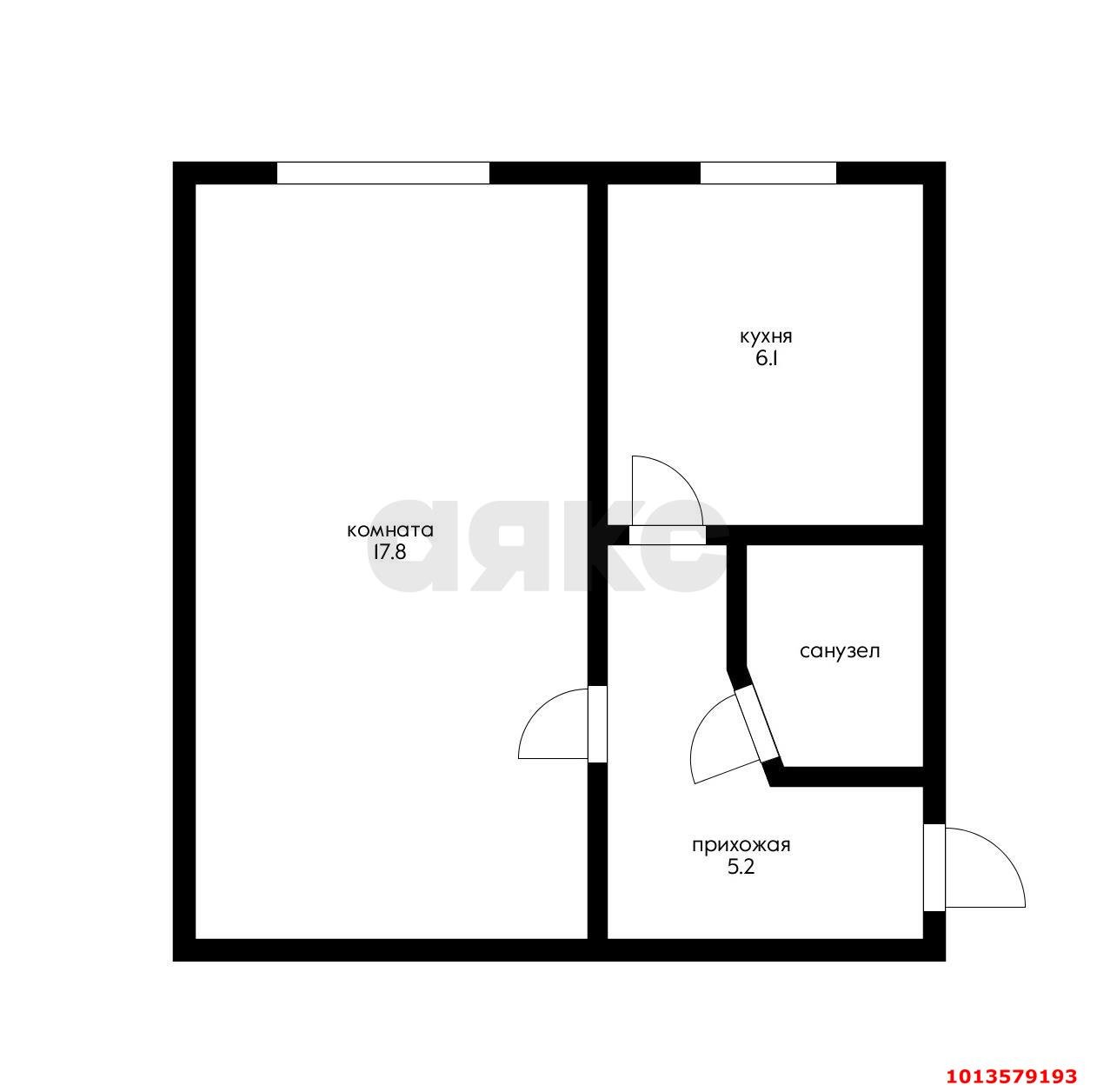 Фото №18: 1-комнатная квартира 31 м² - Краснодар, Авиагородок, ул. Авиагородок, 18