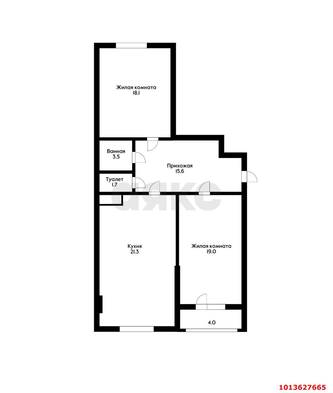 Фото №15: 2-комнатная квартира 78 м² - Краснодар, Юбилейный, пр-кт Чекистов, 26