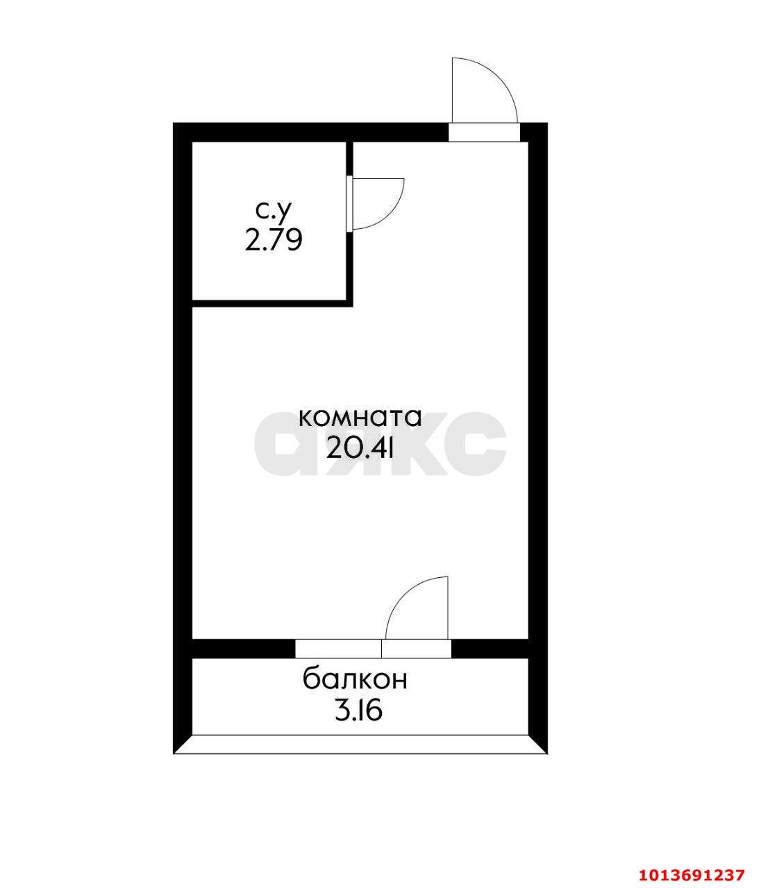 Фото №7: Студия 20 м² - Краснодар, Славянский, ул. Заполярная, 45