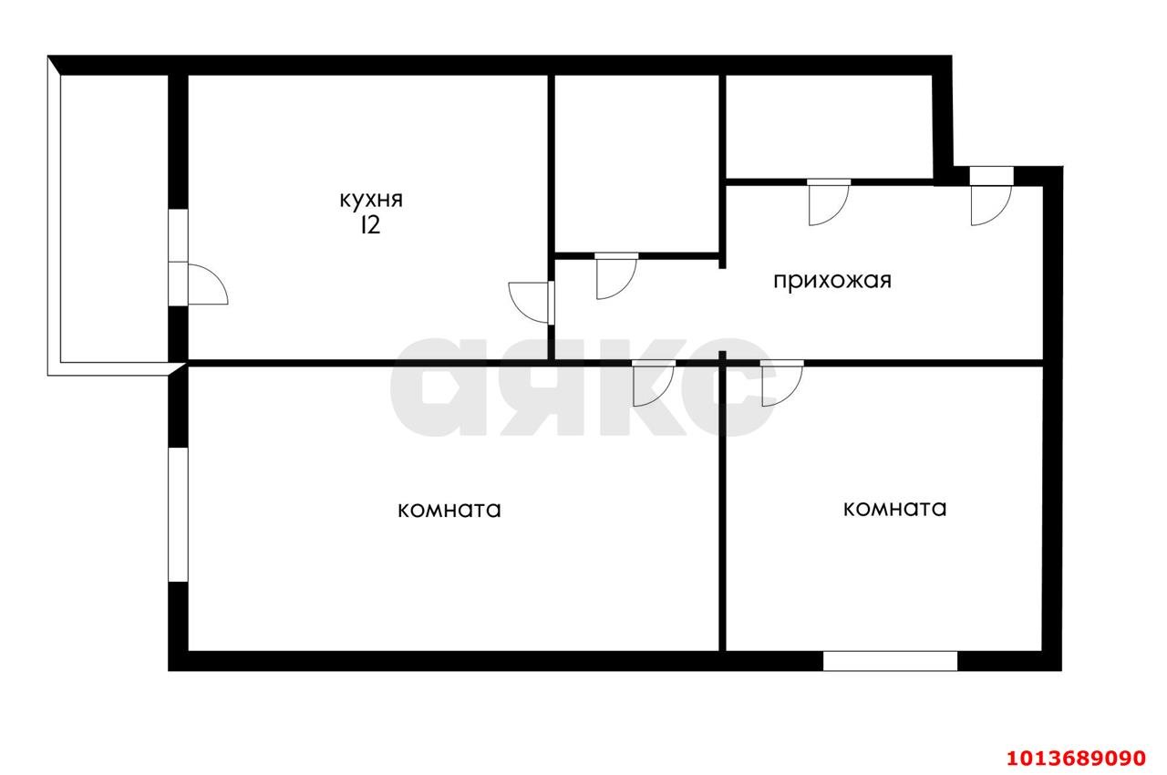 Фото №13: 2-комнатная квартира 63 м² - Краснодар, Молодёжный, ул. 3-я Целиноградская, 1