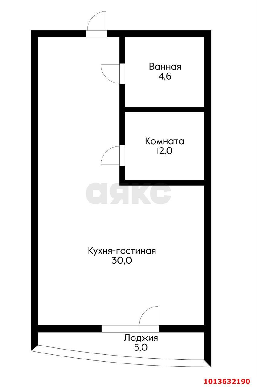 Фото №15: 1-комнатная квартира 46 м² - Краснодар, Юбилейный, пр-кт Чекистов, 39