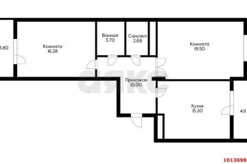 Фото №5: 2-комнатная квартира 75 м² - Краснодар, мкр. жилой комплекс Аврора, ул. имени Дзержинского, 95