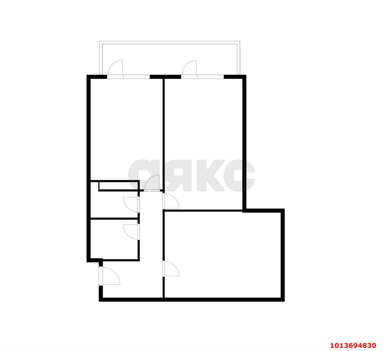 Фото №9: 2-комнатная квартира 53 м² - Краснодар, жилой комплекс Акварели-2, ул. Тепличная, 62/1к5