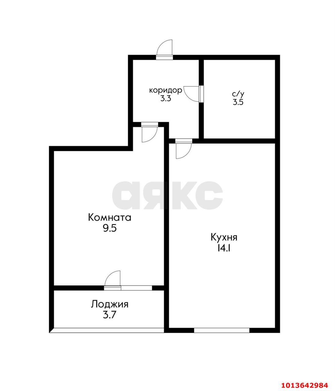 Фото №11: 1-комнатная квартира 34 м² - Краснодар, жилой комплекс Самолёт, ул. Западный Обход, 39/2