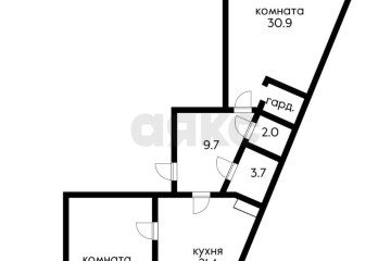 Фото №5: 2-комнатная квартира 94 м² - Краснодар, мкр. Черёмушки, ул. Вишняковой, 1/23к2