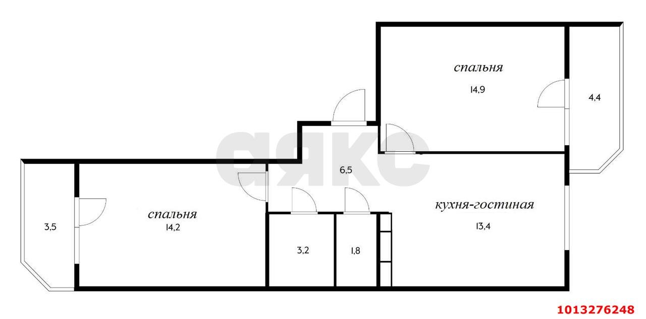 Фото №21: 2-комнатная квартира 60 м² - Краснодар, жилой комплекс Керченский, ул. им. Героя Сарабеева В.И., 5к5