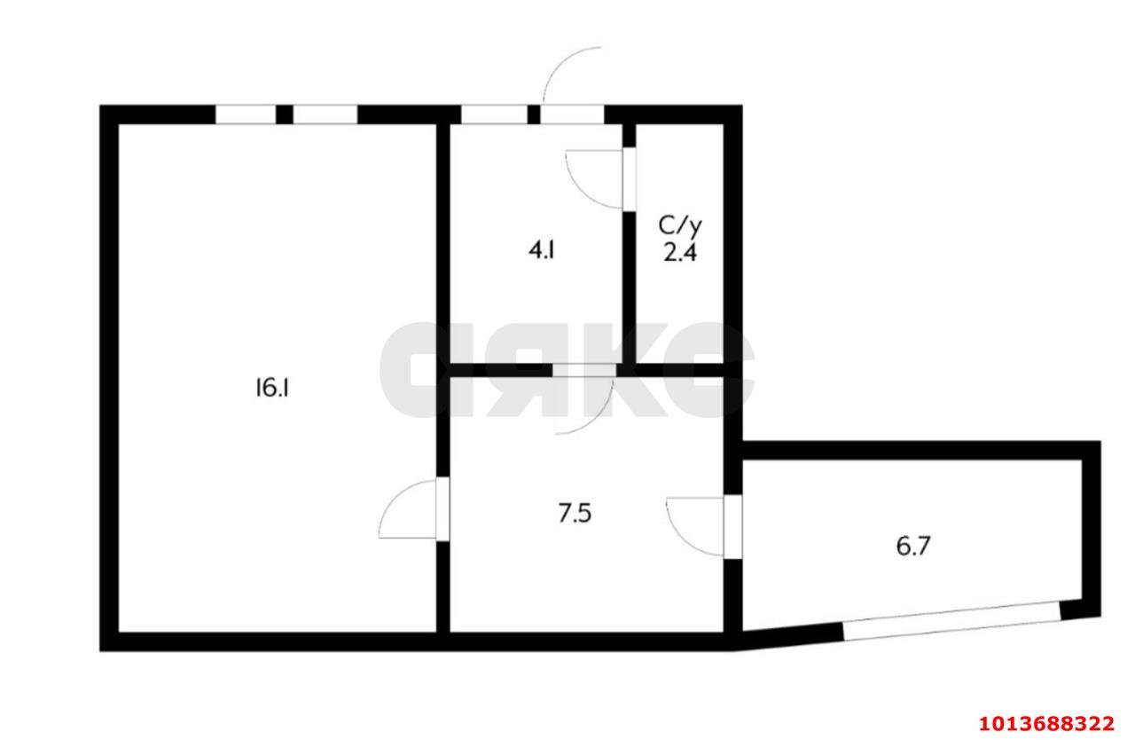 Фото №15: 2-комнатная квартира 36 м² - Краснодар, Центральный, ул. Будённого, 265