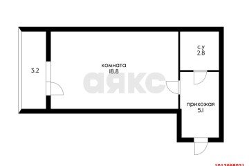 Фото №5: Студия 29 м² - Краснодар, мкр. имени Петра Метальникова, ул. Цезаря Куникова, 18к10