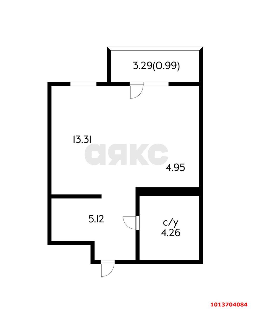 Фото №9: Студия 31 м² - Краснодар, жилой комплекс Нeo-квартал Красная Площадь, ул. им. Мурата Ахеджака, 12к8