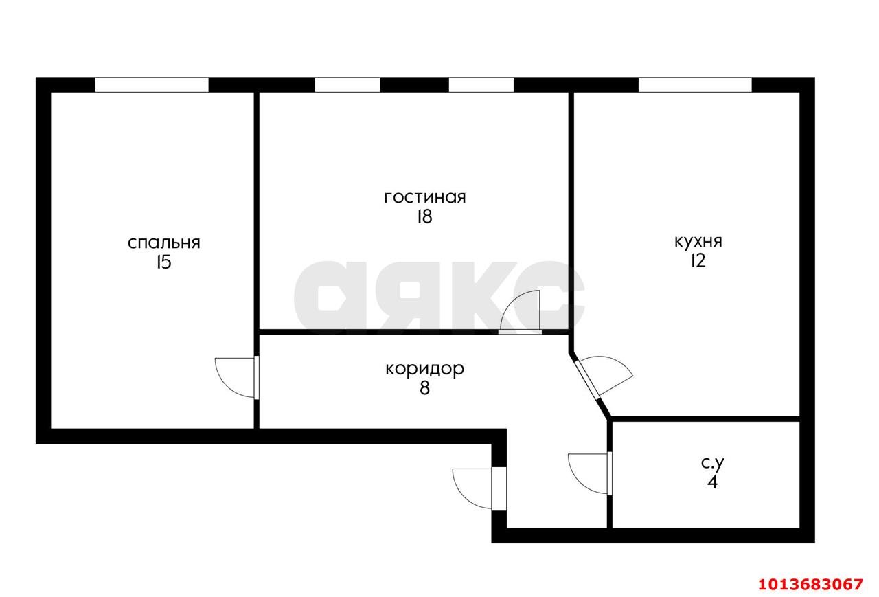 Фото №7: 2-комнатная квартира 56 м² - Краснодар, Музыкальный, ул. Чайковского, 25