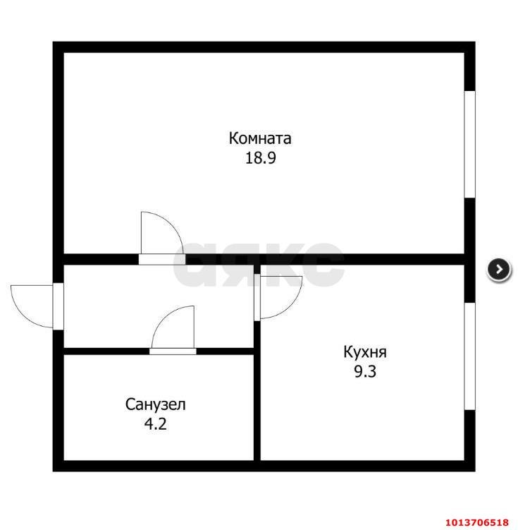 Фото №2: 1-комнатная квартира 38 м² - Краснодар, Музыкальный, ул. имени С.В. Рахманинова, 23