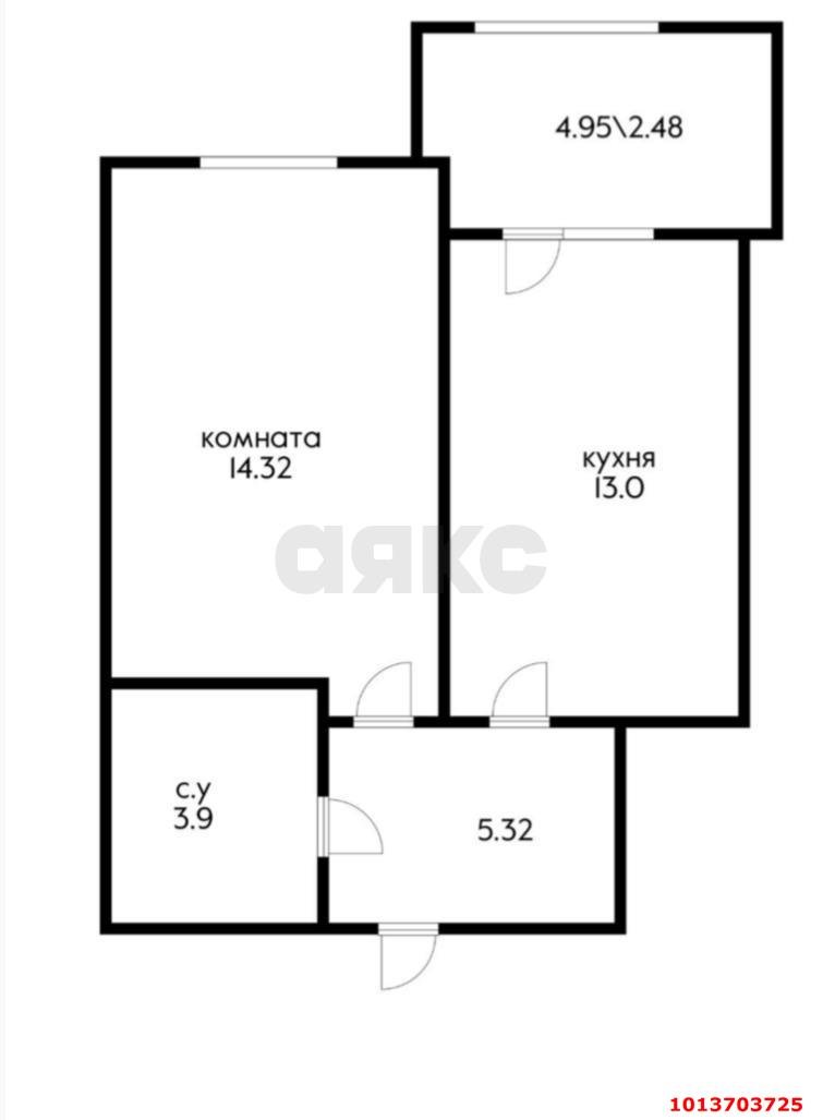 Фото №10: 1-комнатная квартира 40 м² - Краснодар, жилой комплекс Приоритет, 