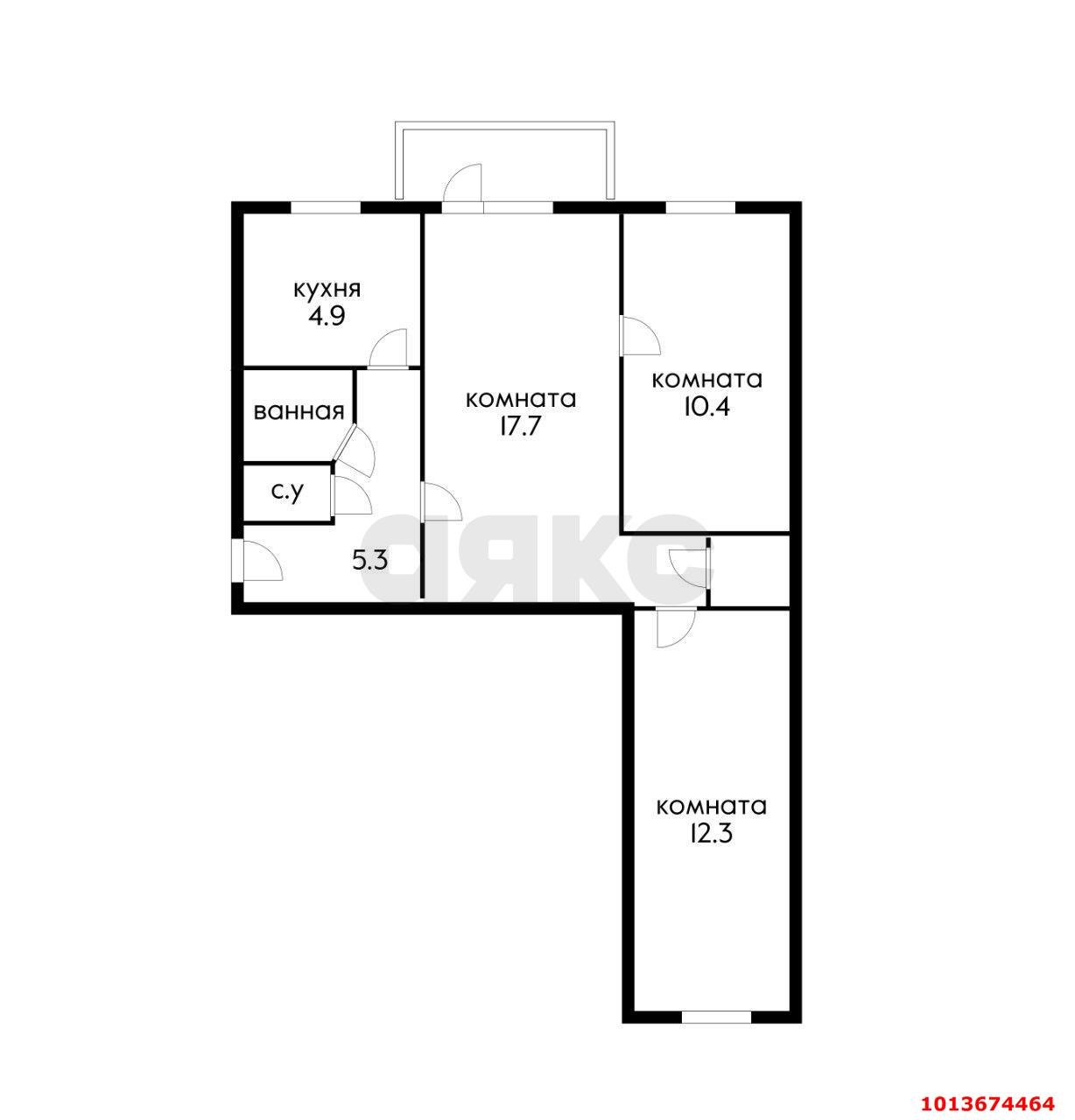 Фото №20: 3-комнатная квартира 57 м² - Краснодар, Западный внутригородской округ, ул. Рашпилевская, 183