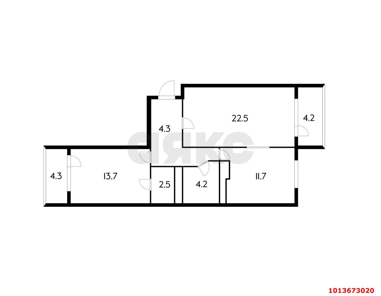 Фото №16: 2-комнатная квартира 70 м² - Белореченск, ул. Луначарского, 119