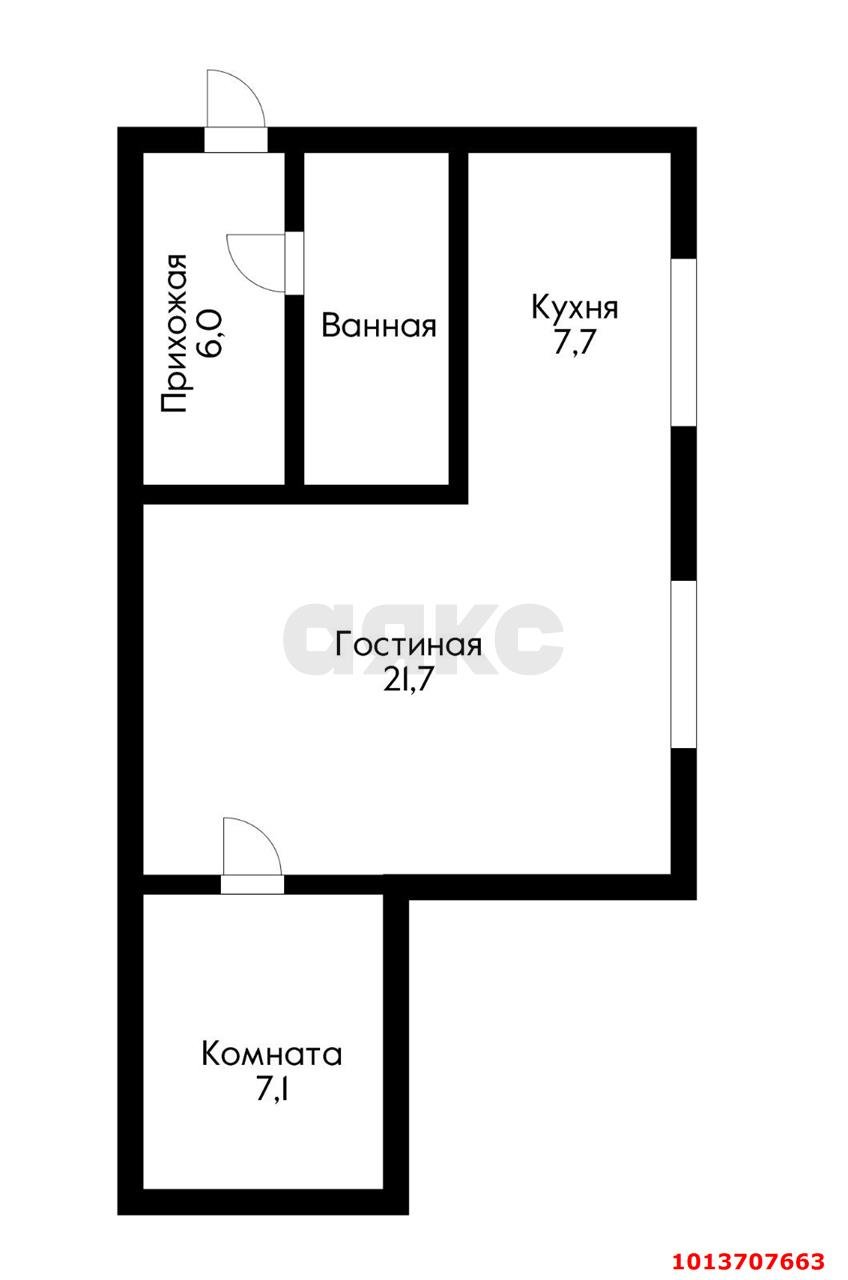 Фото №13: 2-комнатная квартира 46 м² - Краснодар, Центральный, ул. Мира, 55