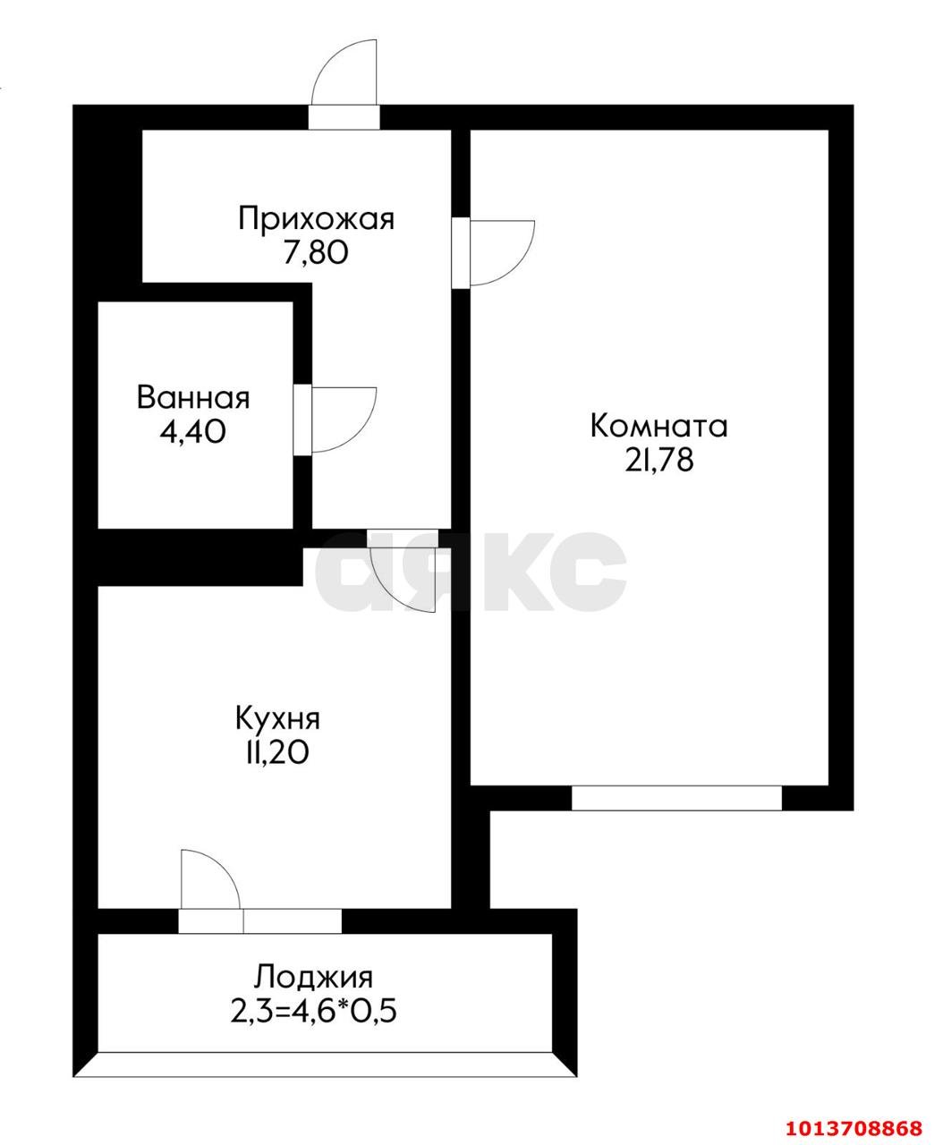 Фото №16: 1-комнатная квартира 47 м² - Краснодар, жилой комплекс Дом у Озера, ул. Селезнёва, 104/1