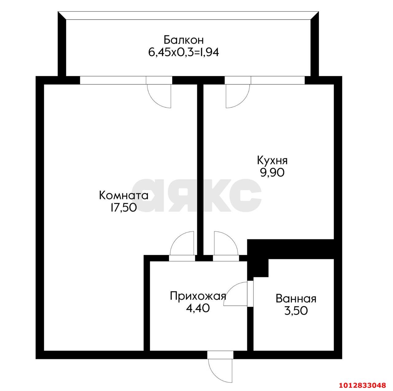 Фото №6: 1-комнатная квартира 38 м² - Краснодар, жилой комплекс Кино, ул. Уральская, 100