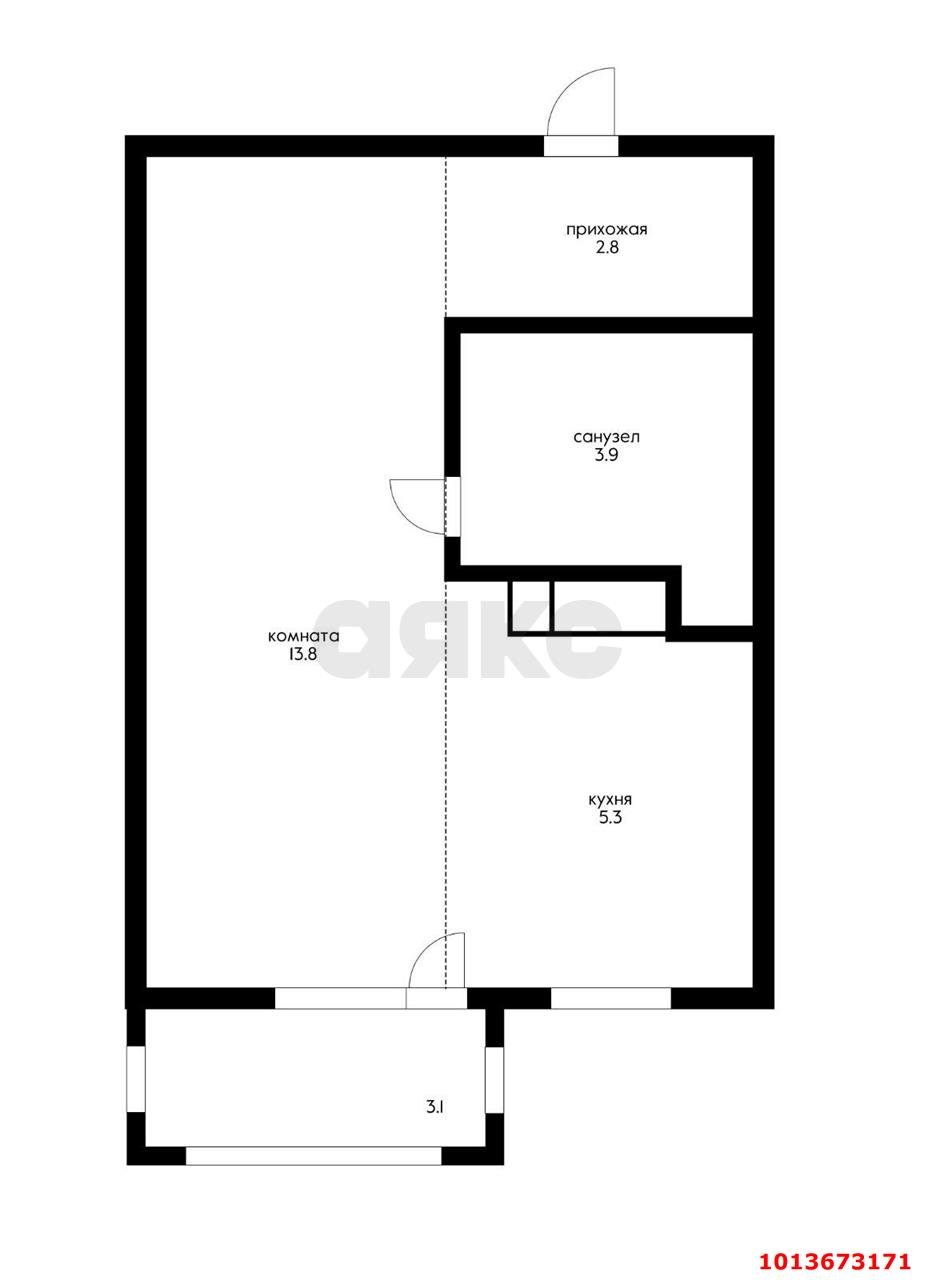 Фото №4: Студия 29 м² - Краснодар, жилой комплекс Зеленодар, ул. 3-я Трудовая, 1/3