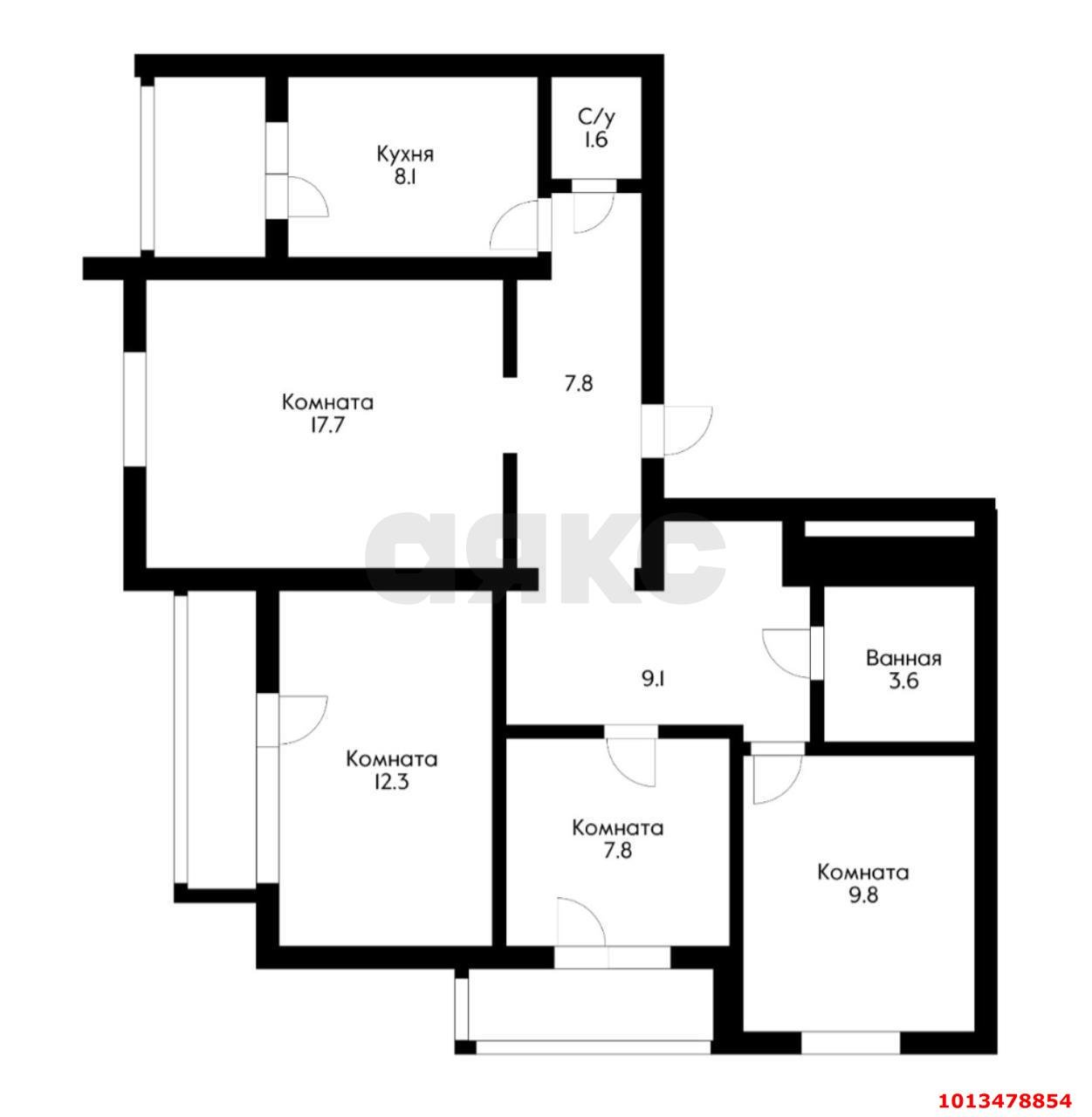 Фото №2: 4-комнатная квартира 88 м² - Краснодар, Дубинка, пер. Угольный, 12