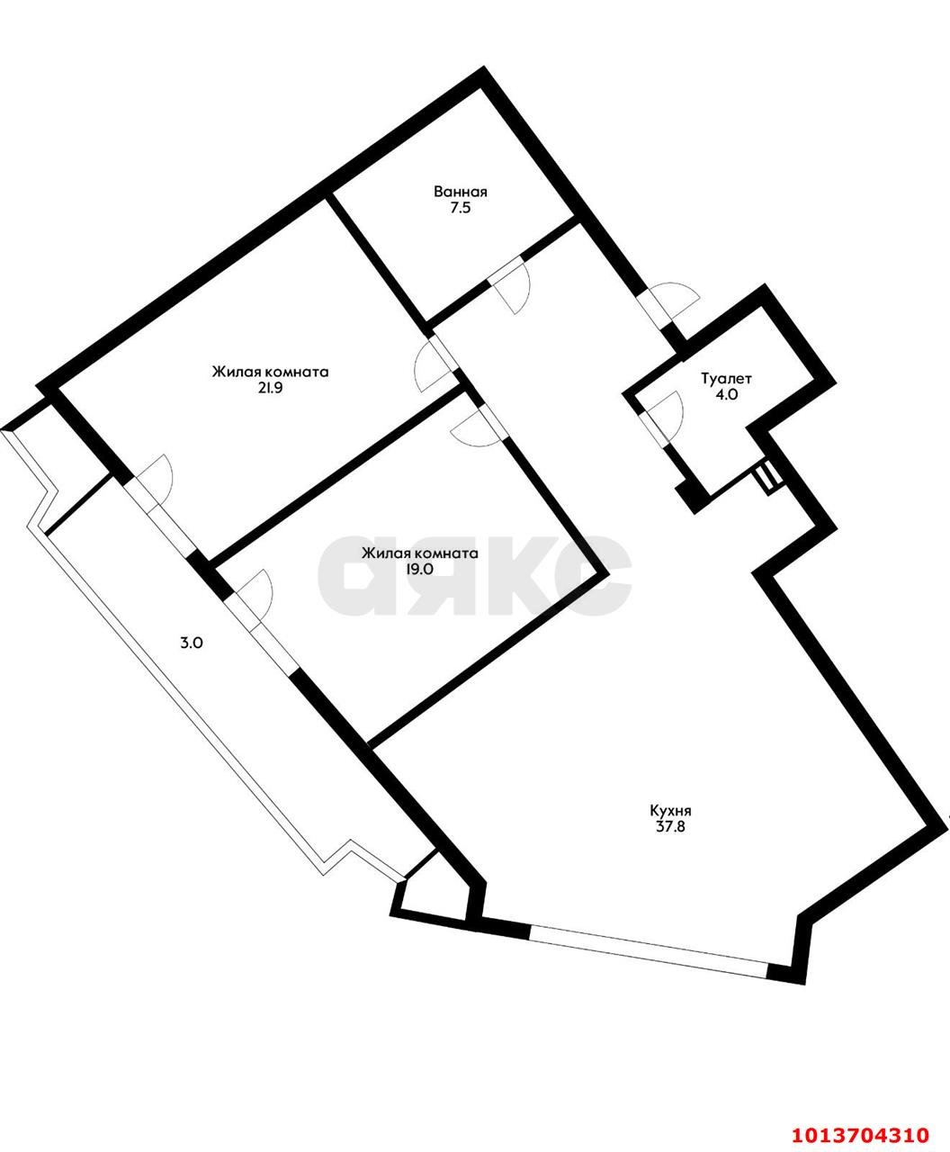 Фото №10: 2-комнатная квартира 110 м² - Краснодар, жилой комплекс Девелопмент Плаза, ул. имени 40-летия Победы, 33Г