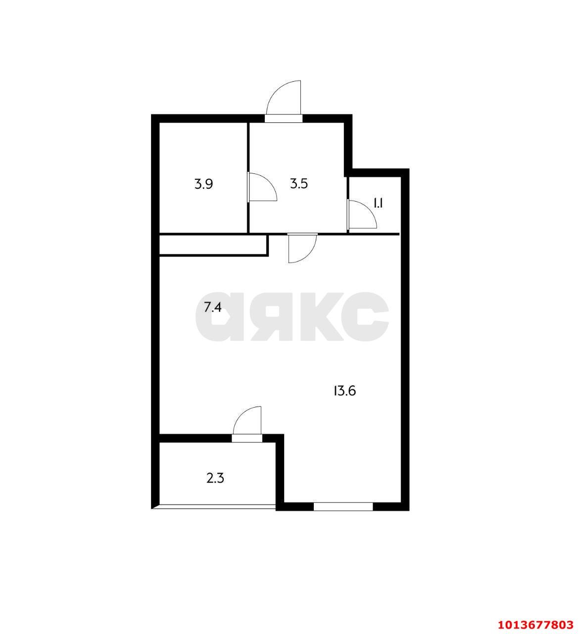 Фото №13: Студия 29 м² - Краснодар, жилой комплекс Нeo-квартал Красная Площадь, ул. Конгрессная, 19/3