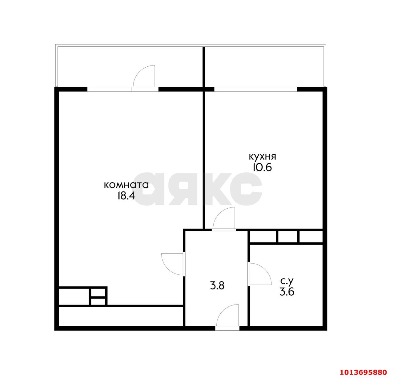 Фото №6: 1-комнатная квартира 40 м² - Краснодар, жилой комплекс Премьера, ул. Автолюбителей, 1/3к1