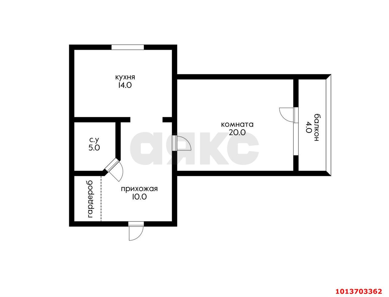 Фото №7: 1-комнатная квартира 51 м² - Краснодар, Солнечный, ул. Казбекская, 18