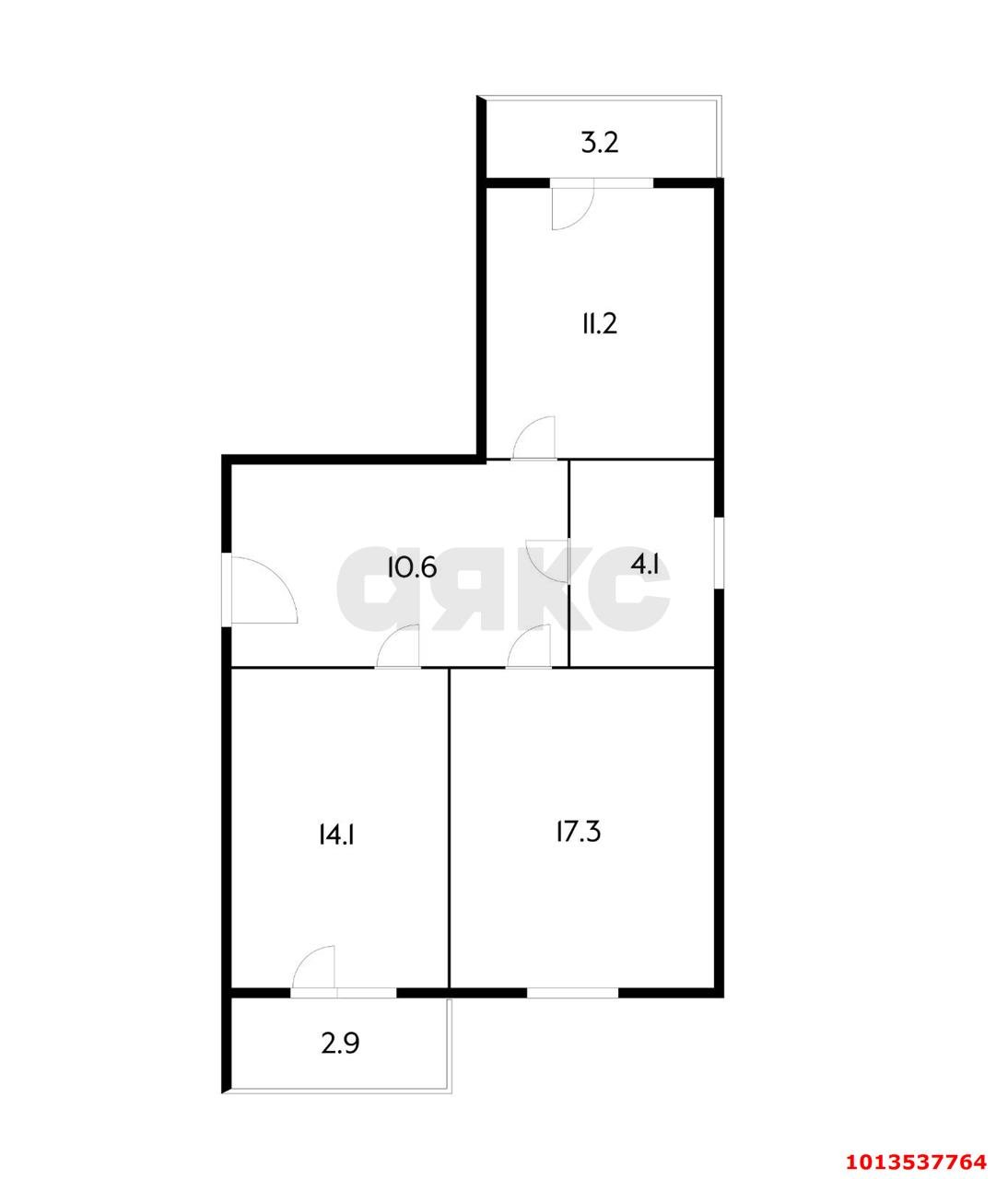 Фото №11: 2-комнатная квартира 57 м² - Краснодар, жилой комплекс Новая Португалия, ул. Ольденбуржская, 7