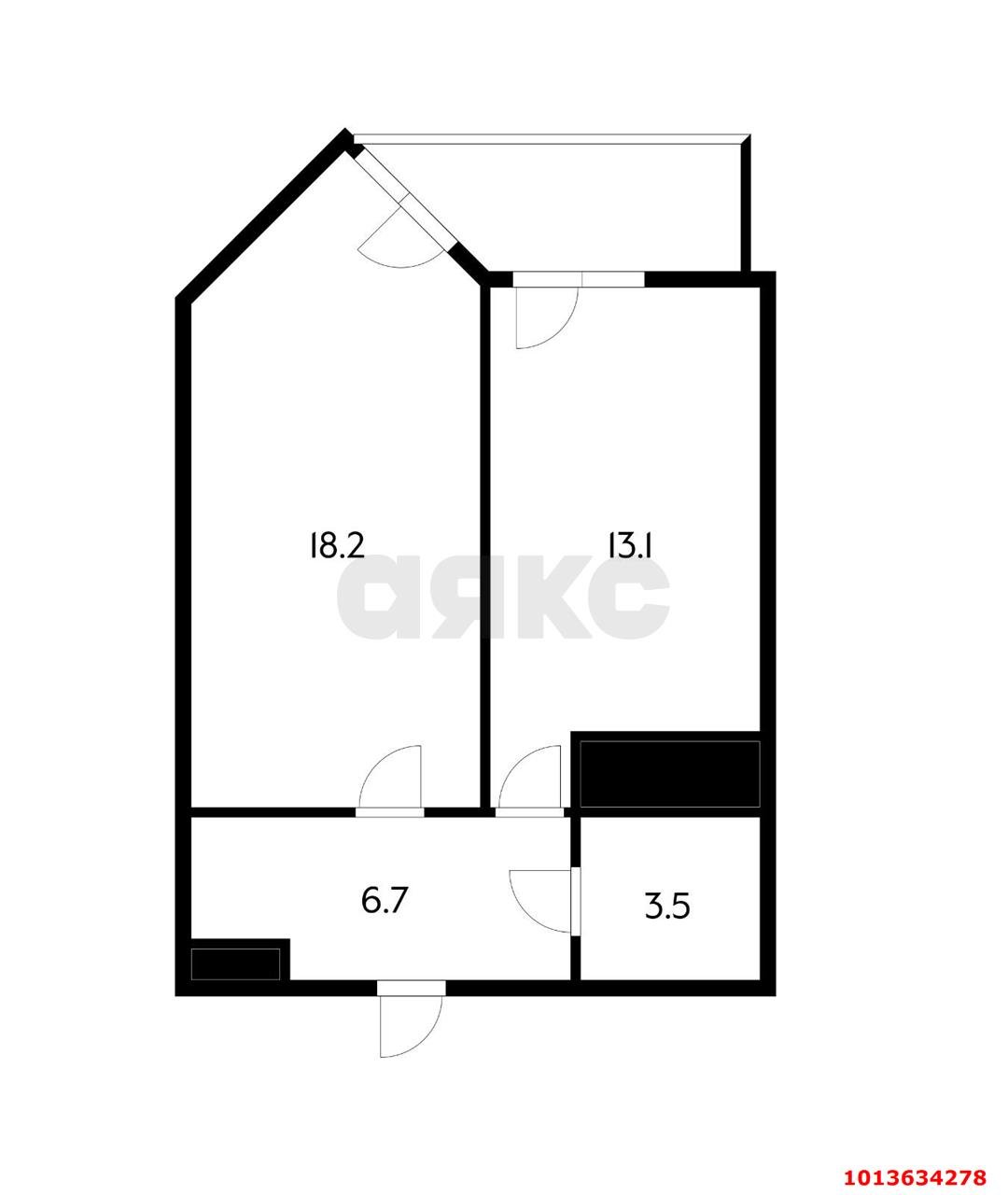 Фото №15: 1-комнатная квартира 45 м² - Краснодар, Пашковский, ул. Леонида Лаврова, 4