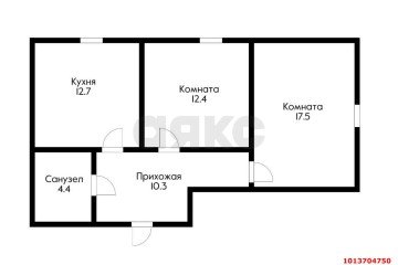 Фото №1: 2-комнатная квартира 57 м² - Российский, мкр. Прикубанский внутригородской округ, ул. Волховская, 8