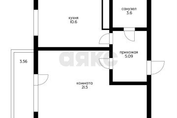 Фото №5: 1-комнатная квартира 45 м² - Краснодар, мкр. Почтовый, пр-кт имени писателя Знаменского, 9к2