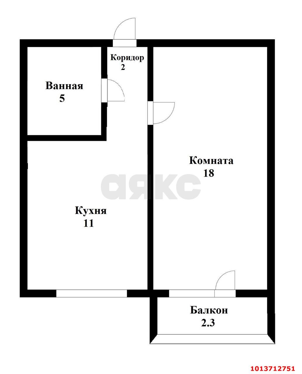 Фото №8: 1-комнатная квартира 38 м² - Краснодар, Поле Чудес, ул. имени Симиренко, 11