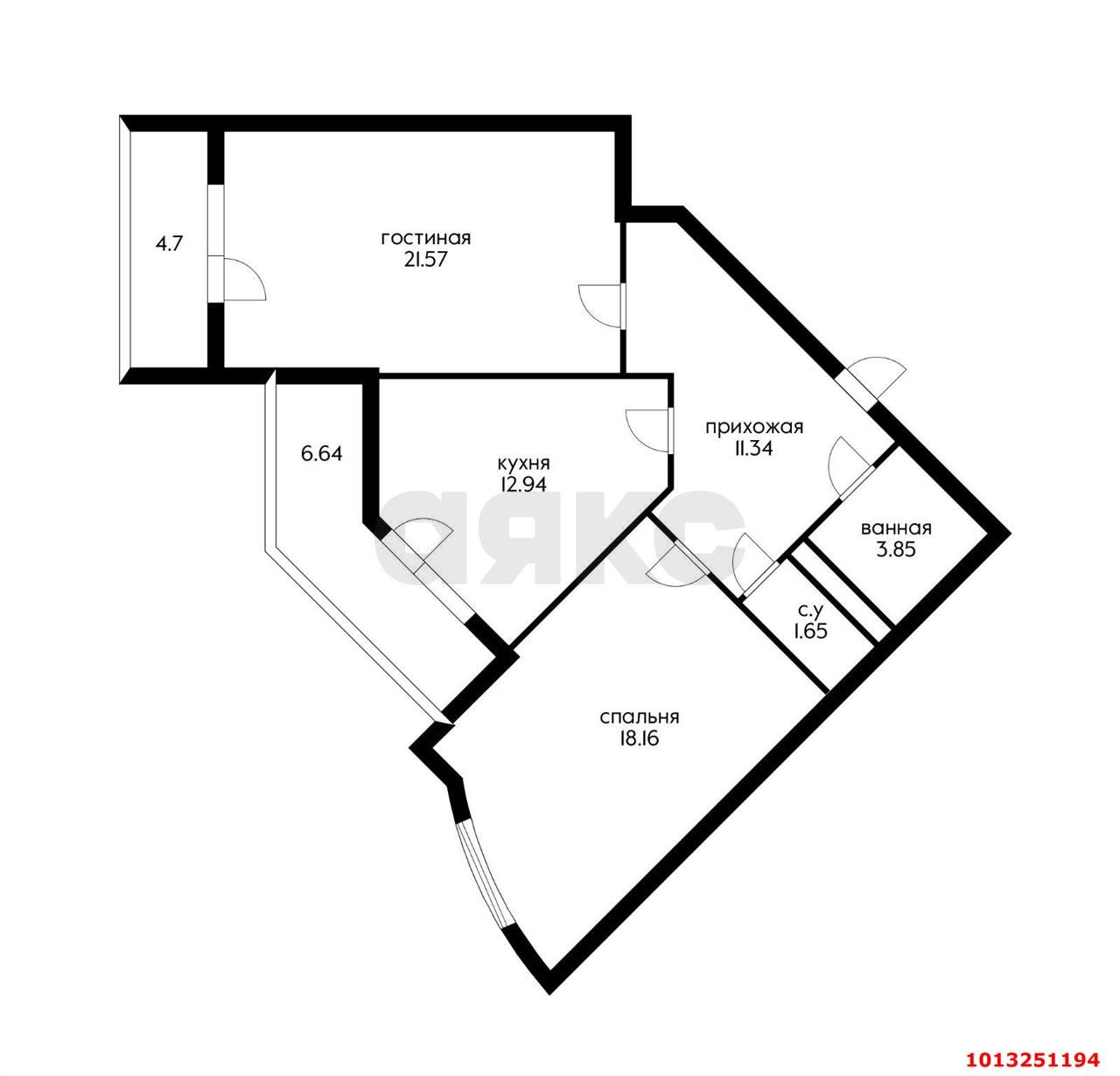 Фото №10: 2-комнатная квартира 70 м² - Краснодар, Центральный, ул. Октябрьская, 181/2