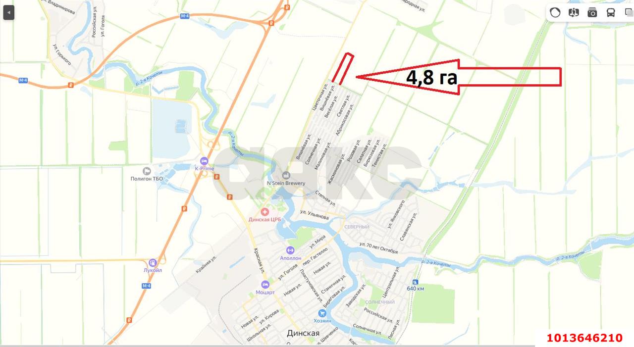Фото №2: Коммерческая земля 488 сот. - Краснодарский край Динской район