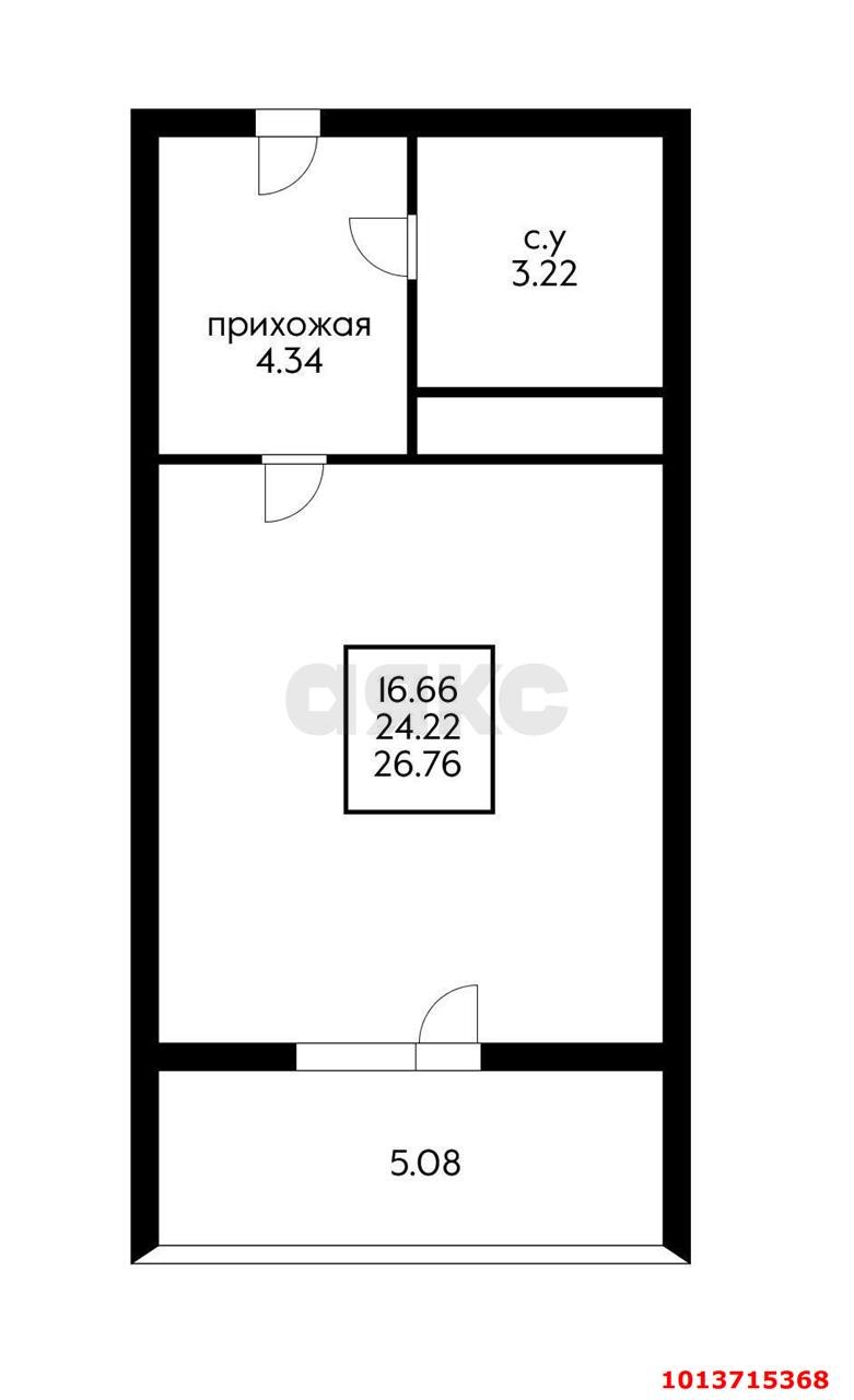 Фото №13: Студия 26 м² - Знаменский, Карасунский внутригородской округ, ул. Природная, 25