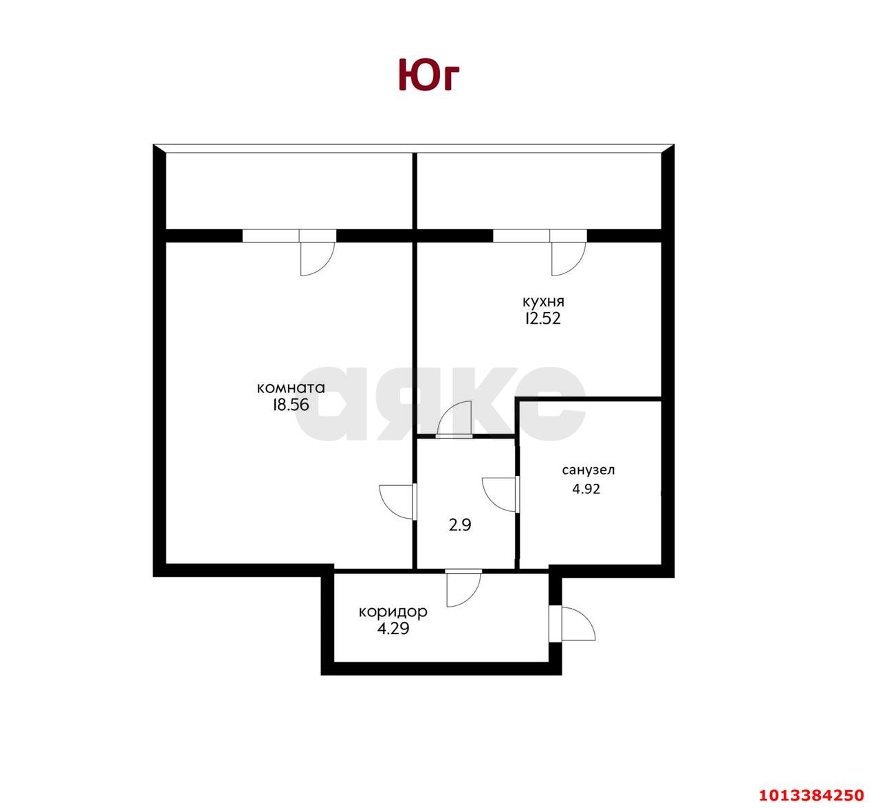 Фото №10: 1-комнатная квартира 48 м² - Российский, жилой комплекс София, ул. Куликова Поля, 17