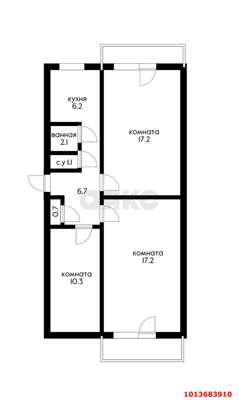 Фото №2: 3-комнатная квартира 65 м² - Краснодар, Черёмушки, ул. Старокубанская, 117